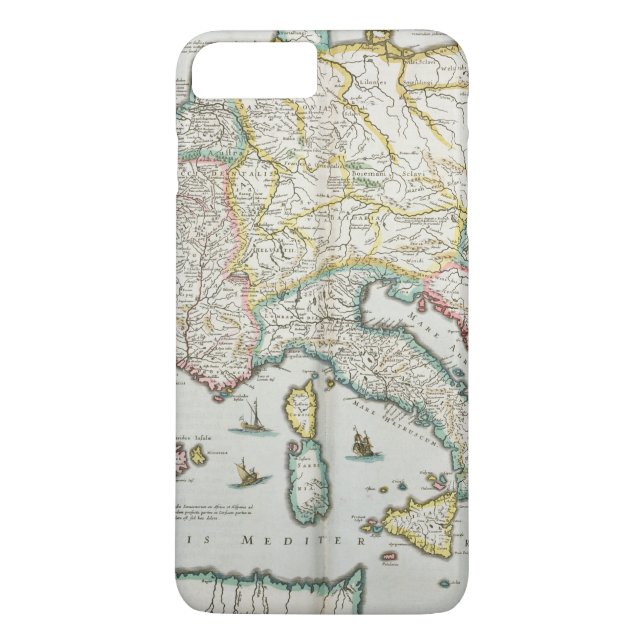 Funda De Case-Mate Para iPhone Mapa del imperio de Carlomagno (Reverso)