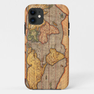 Funda Para iPhone 11 Mapa del mundo a partir de 1601