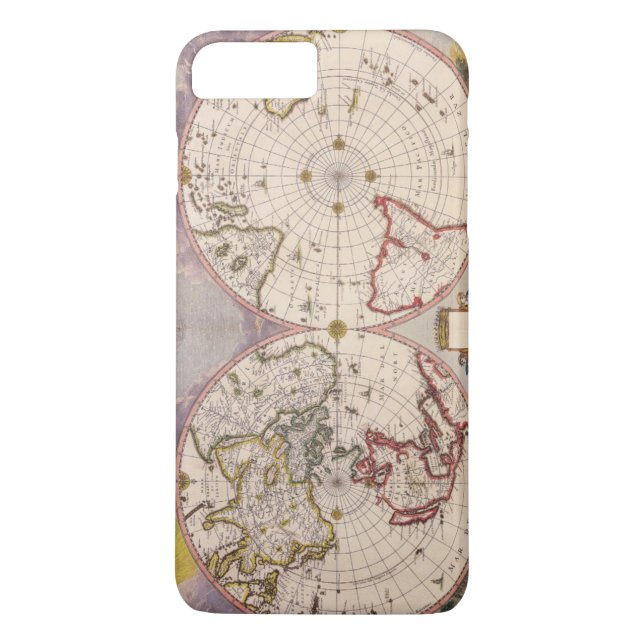 Funda De Case-Mate Para iPhone Mapa del mundo antiguo (Reverso)