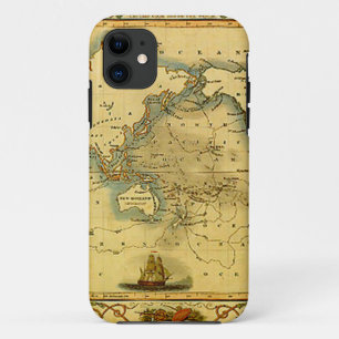 Funda Para iPhone 11 Mapa del mundo antiguo