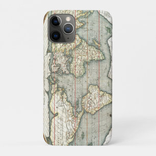 Funda Para iPhone 11 Pro Mapa del mundo antiguo por Abraham Ortelius 1587–1