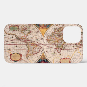 Funda Para iPhone 12 Mapa del mundo de moda Circa 1600 Funda-Mate iPhon