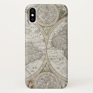 Funda Para iPhone X Mapa del mundo el   1676