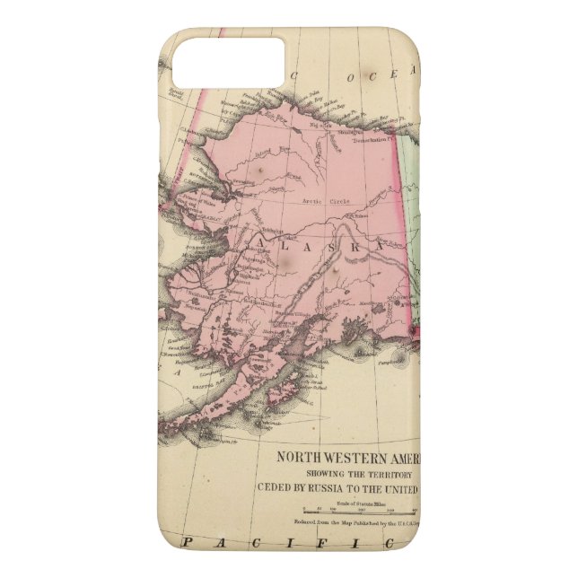 Funda De Case-Mate Para iPhone Mapa del nanovatio América de Mitchell (Reverso)