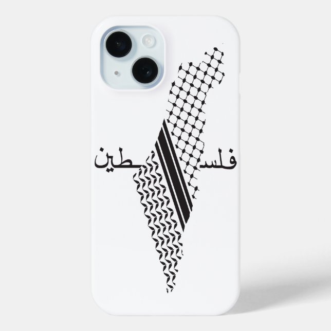 Funda De Case-Mate Para iPhone Mapa del patrón palestino de Keffiyeh (Reverso )