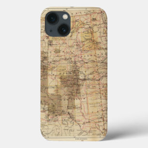 Funda Para iPhone 13 Mapa del progreso 1878 de las encuestas sobre