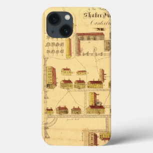 FUNDA PARA iPhone 13 MAPA DEL PUEBLO DE LA COCTELERA, 1849