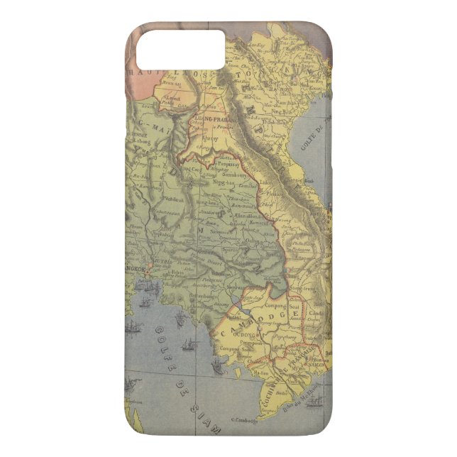 Funda De Case-Mate Para iPhone Mapa del Reino de Tailandia (Reverso)