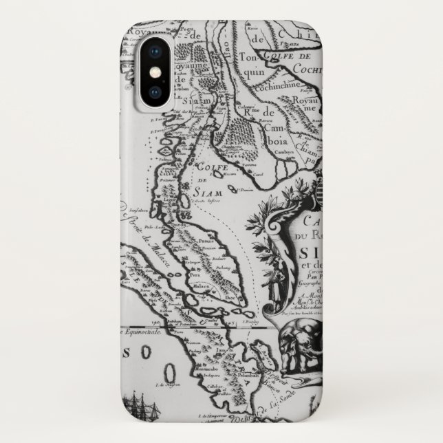 Funda De Case-Mate Para iPhone Mapa del Reino de Tailandia (Reverso)