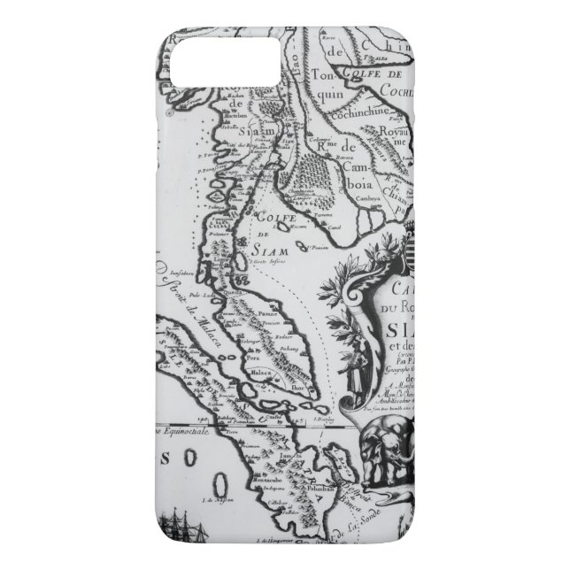 Funda De Case-Mate Para iPhone Mapa del Reino de Tailandia (Reverso)