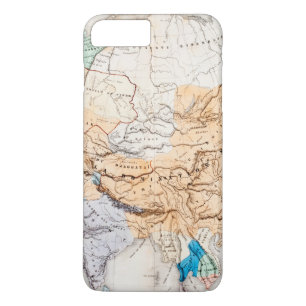 Funda Para iPhone 8 Plus/7 Plus Mapa del tiempo de Asia el de Kublai Khan