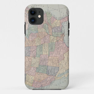 Funda Para iPhone 11 Mapa del vintage de Estados Unidos