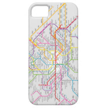 Mapa do Metrô de Paris - Capa de iPhone 5