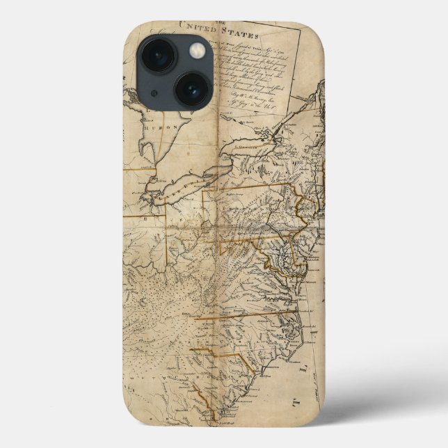 FUNDA DE Case-Mate PARA iPhone MAPA: EE.UU., 1783 (Reverso)