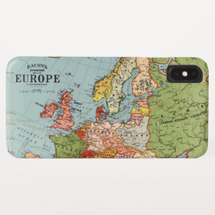 Funda Para iPhone XS Max Mapa estándar de Bacon en la vieja Europa del sig