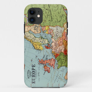 Funda Para iPhone 11 Mapa estándar de la vieja Europa del siglo XX