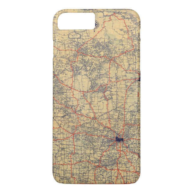 Funda De Case-Mate Para iPhone Mapa estándar de Minnesota (Reverso)