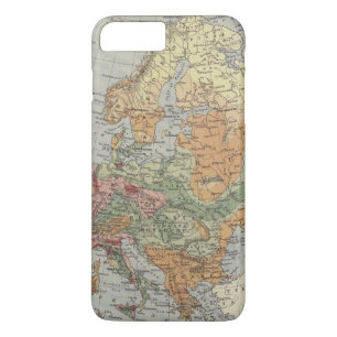 Funda Para iPhone 8 Plus/7 Plus Mapa europeo de la densidad demográfica el