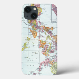 FUNDA PARA iPhone 13 MAPA: FILIPINAS, 1905