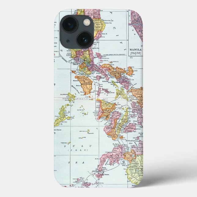 FUNDA DE Case-Mate PARA iPhone MAPA: FILIPINAS, 1905 (Reverso)