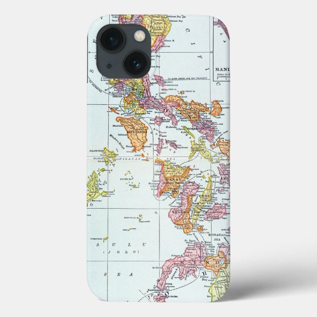 FUNDA DE Case-Mate PARA iPhone MAPA: FILIPINAS, 1905 (Reverso)