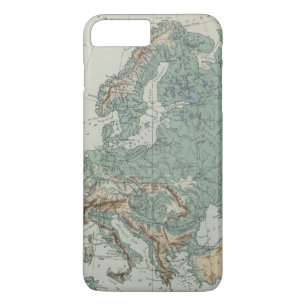 Funda Para iPhone 8 Plus/7 Plus Mapa físico de Europa