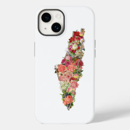 Funda Para iPhone 14 De Case-Mate Mapa floral único de Palestina