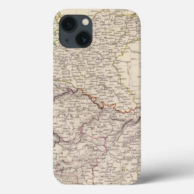 Funda De Case-Mate Para iPhone Mapa general de Alemania (Reverso)