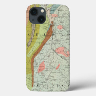 Funda Para iPhone 13 Mapa geológico de New Hampshire 3