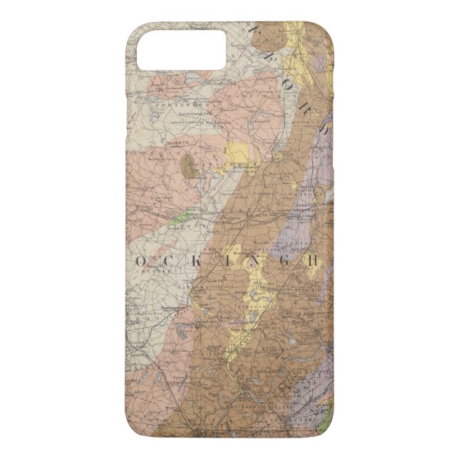 Funda De Case-Mate Para iPhone Mapa geológico de New Hampshire 4 (Reverso)