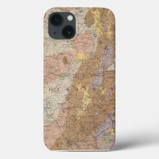 Funda Para iPhone 13 Mapa geológico de New Hampshire 4