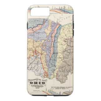 Funda Para iPhone 8 Plus/7 Plus Mapa geológico de Ohio