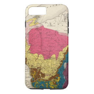 Funda Para iPhone 8 Plus/7 Plus Mapa geológico de Wisconsin