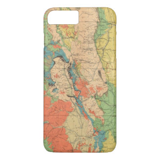 Funda Para iPhone 8 Plus/7 Plus Mapa geológico general de Colorado