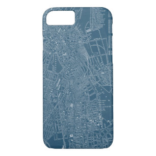 Funda Para iPhone 8/7 Mapa gráfico de Boston