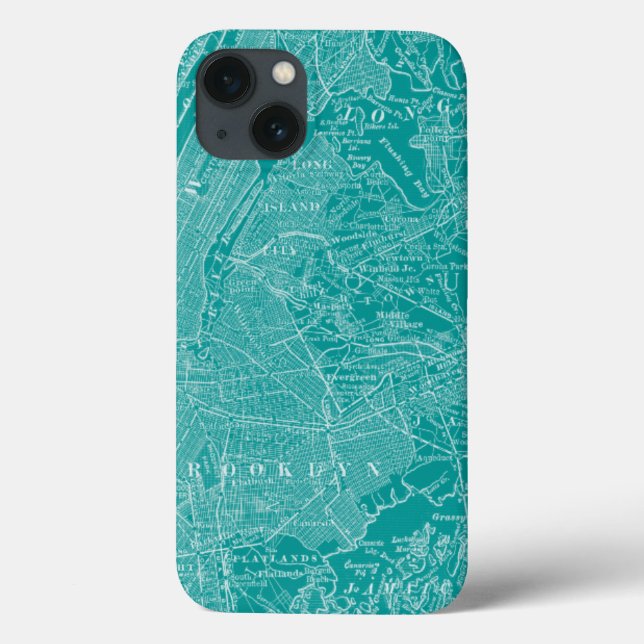 Funda De Case-Mate Para iPhone Mapa gráfico de Nueva York (Reverso)