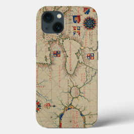 Funda Para iPhone 13 Mapa histórico del Cáucaso - trabajo pesado