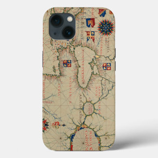 Funda Para iPhone 13 Mapa histórico del Cáucaso - trabajo pesado