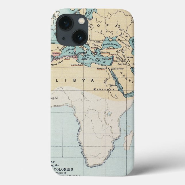 FUNDA DE Case-Mate PARA iPhone MAPA: IMPERIO FENICIO (Reverso)