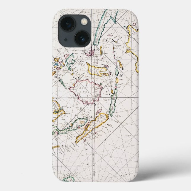 FUNDA DE Case-Mate PARA iPhone MAPA: INDIES DEL ESTE, 1670 (Reverso)