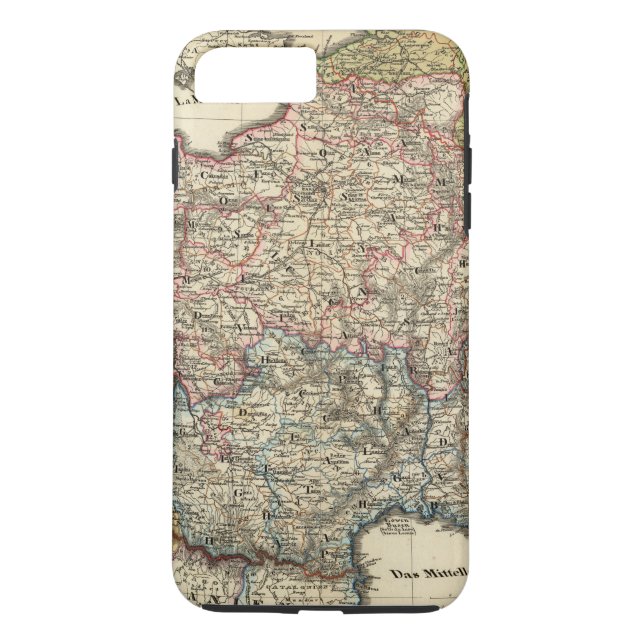 Funda De Case-Mate Para iPhone Mapa lingüístico de Francia (Reverso)