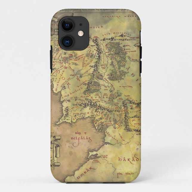 Funda De Case-Mate Para iPhone Mapa MIDDLE EARTH™ (Reverso)