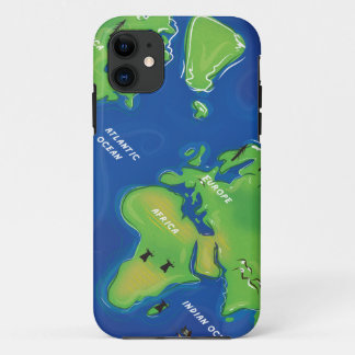 Funda Para iPhone 11 Mapa mundial