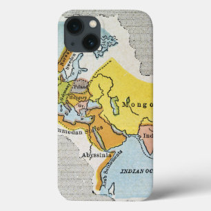 Funda Para iPhone 13 MAPA MUNDIAL, c1300.
