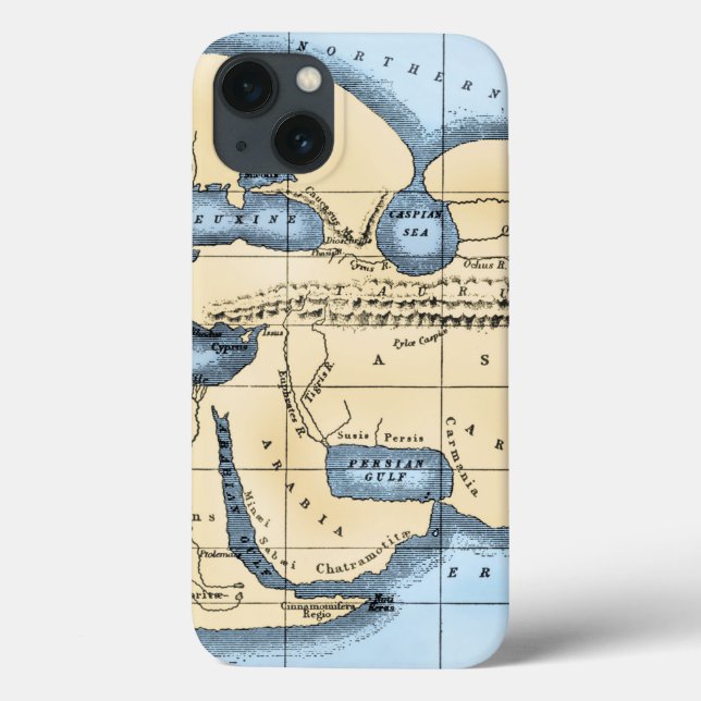 FUNDA DE Case-Mate PARA iPhone MAPA MUNDIAL: ERATOSTHENES (Reverso)