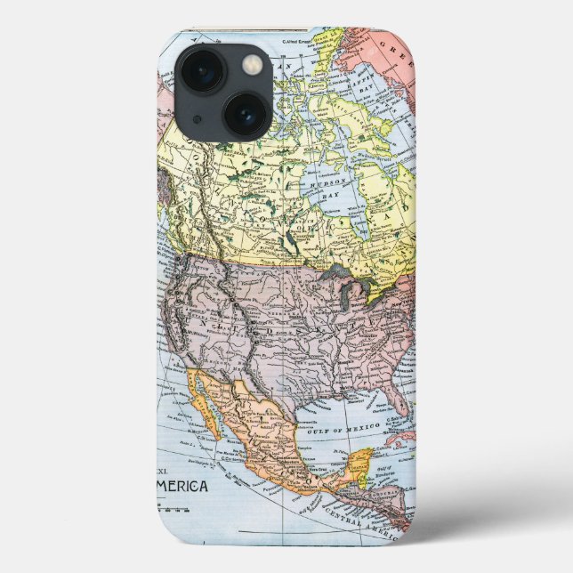 FUNDA DE Case-Mate PARA iPhone MAPA: NORTEAMÉRICA, 1890 (Reverso)
