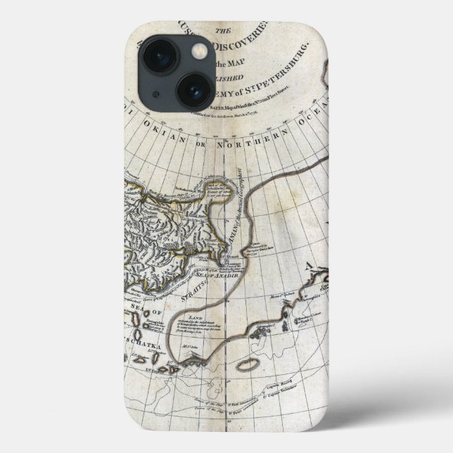 FUNDA DE Case-Mate PARA iPhone MAPA: NORTH PACIFIC (Reverso)