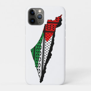 Funda Para iPhone 11 Pro Mapa palestino con bandera y patrón de Keffiyeg