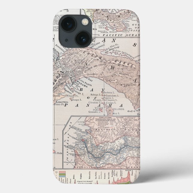FUNDA DE Case-Mate PARA iPhone MAPA: PANAMÁ, 1907 (Reverso)
