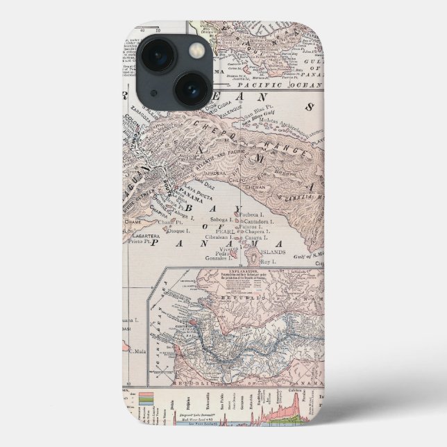 FUNDA DE Case-Mate PARA iPhone MAPA: PANAMÁ, 1907 (Reverso)